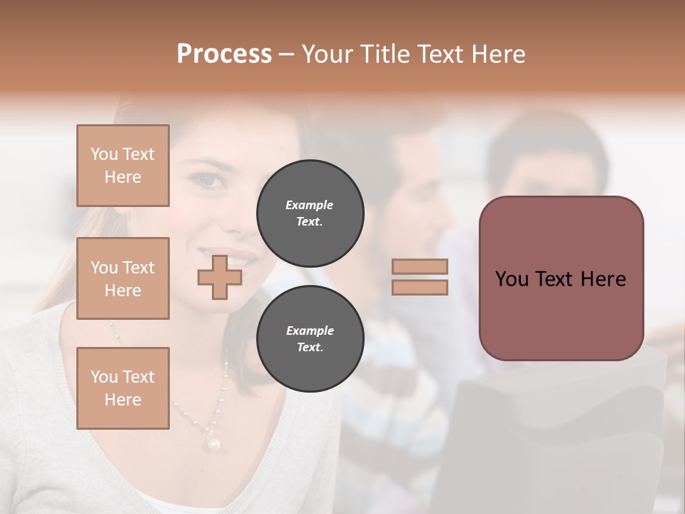 Sea Single Woman PowerPoint Template