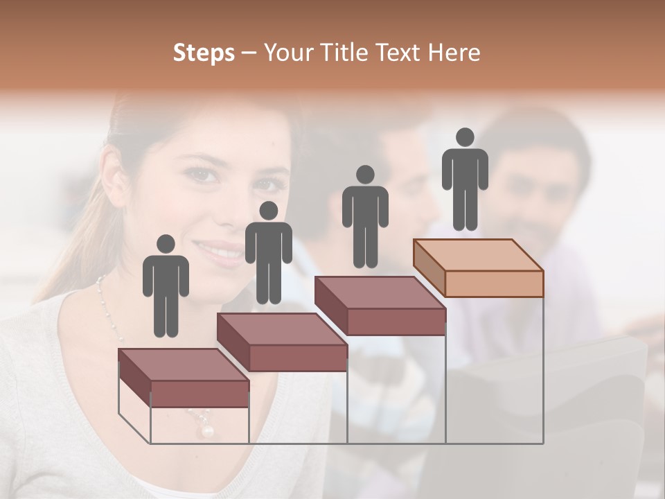 Sea Single Woman PowerPoint Template