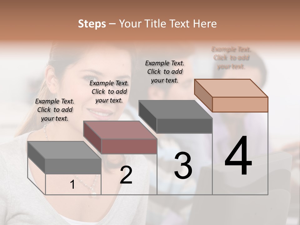 Sea Single Woman PowerPoint Template
