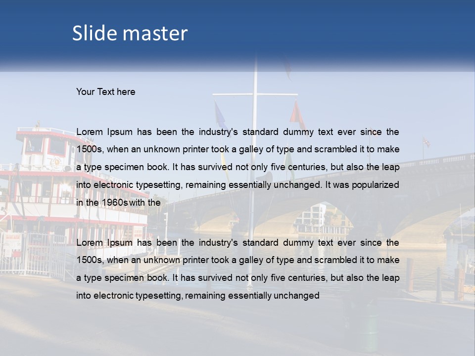 Ocean Standing Senior PowerPoint Template