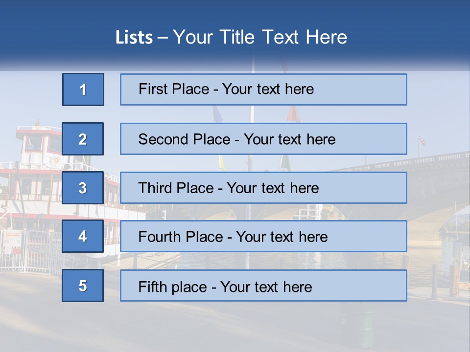 Ocean Standing Senior PowerPoint Template