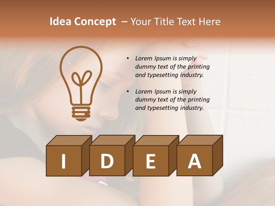 Ocean Peaceful Portrait PowerPoint Template