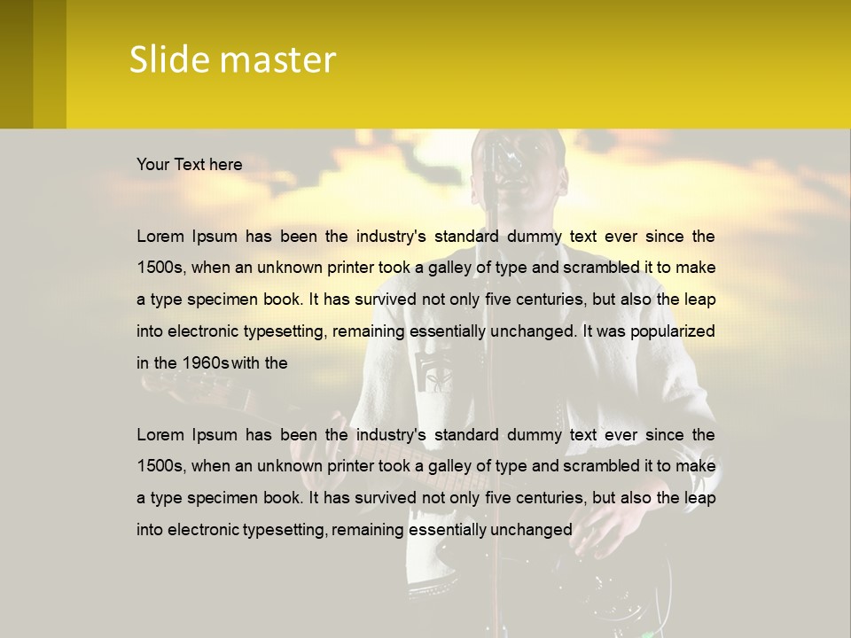 Single Parent Water PowerPoint Template