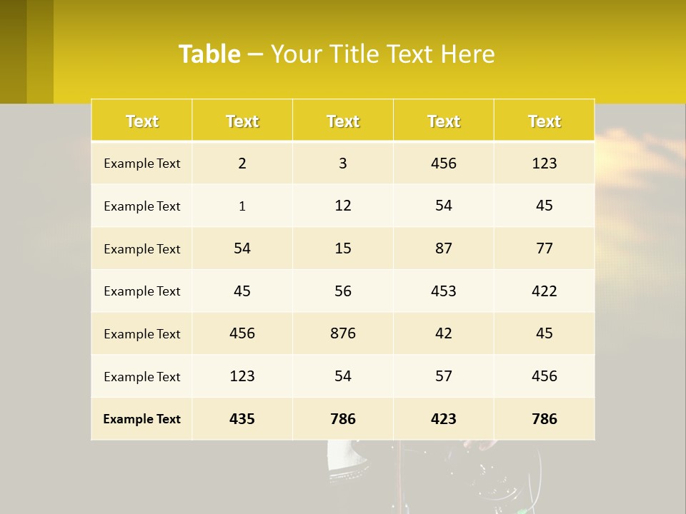 Single Parent Water PowerPoint Template