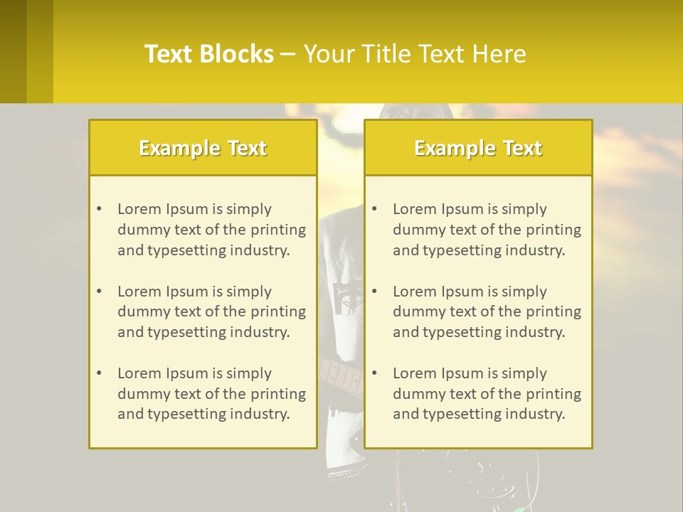 Single Parent Water PowerPoint Template