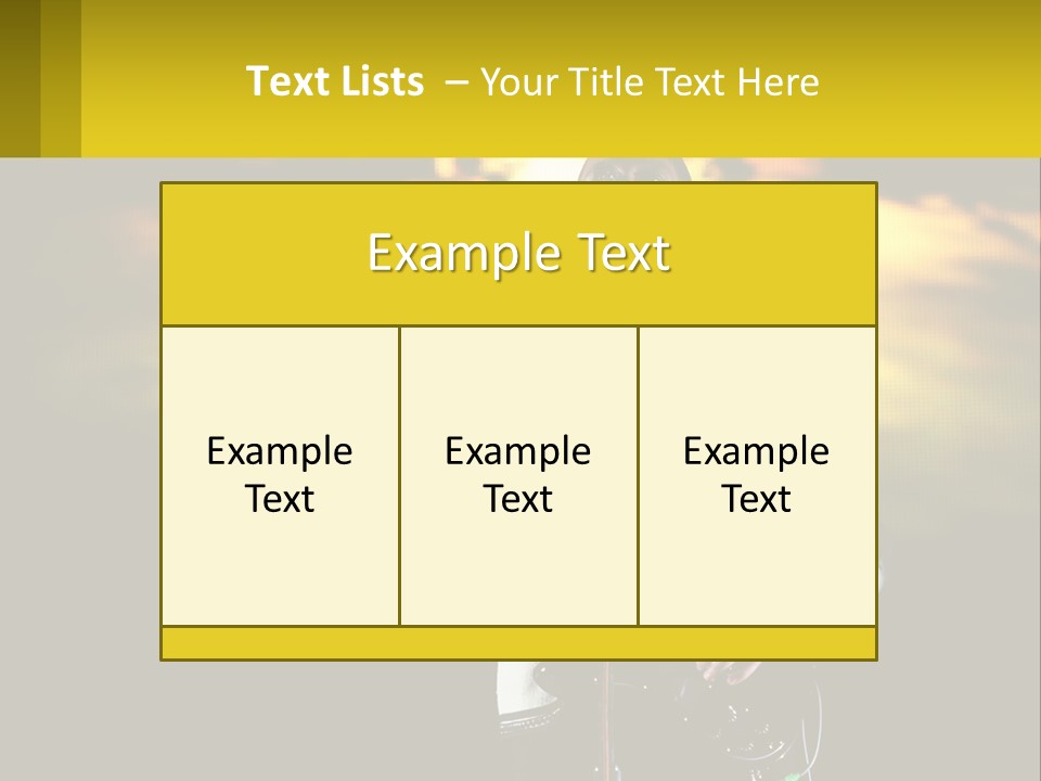 Single Parent Water PowerPoint Template