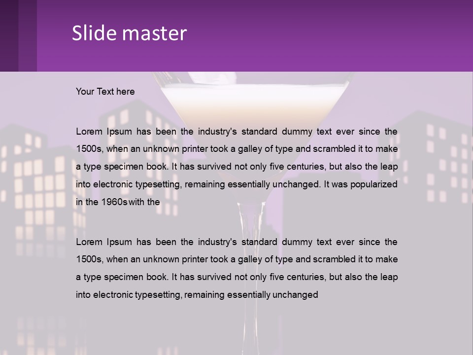 Standing Pensioner Senior PowerPoint Template