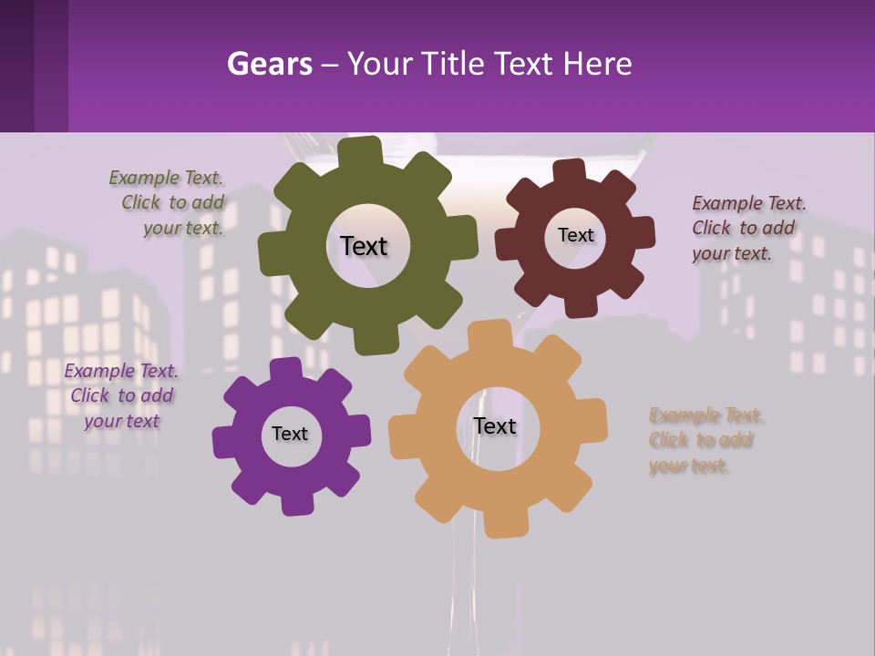 Standing Pensioner Senior PowerPoint Template