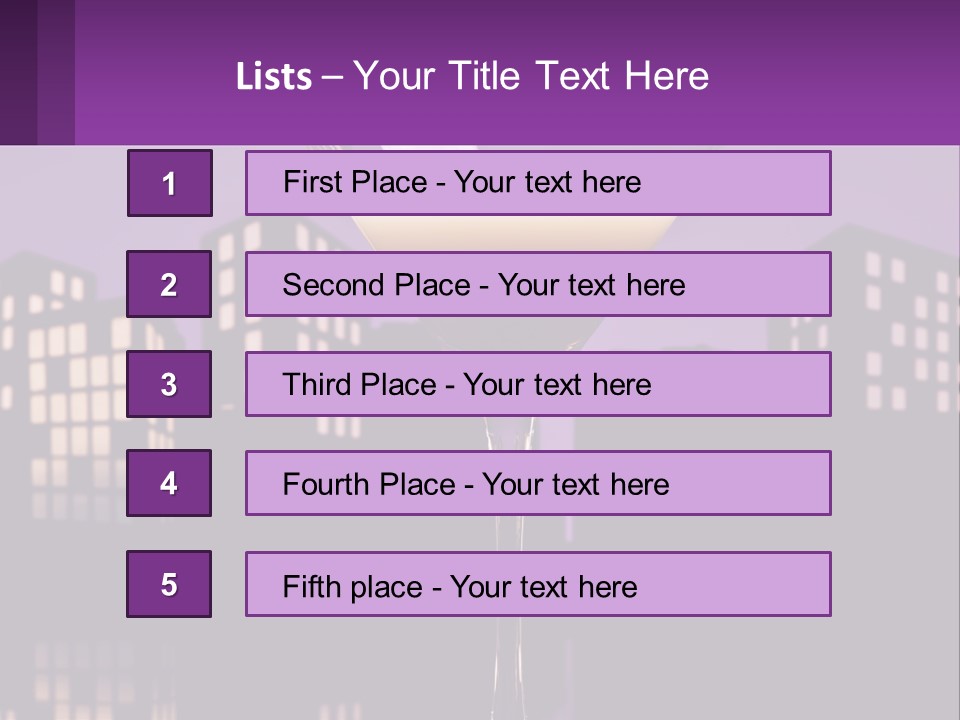 Standing Pensioner Senior PowerPoint Template