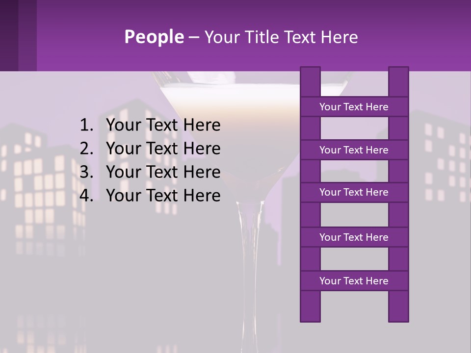Standing Pensioner Senior PowerPoint Template