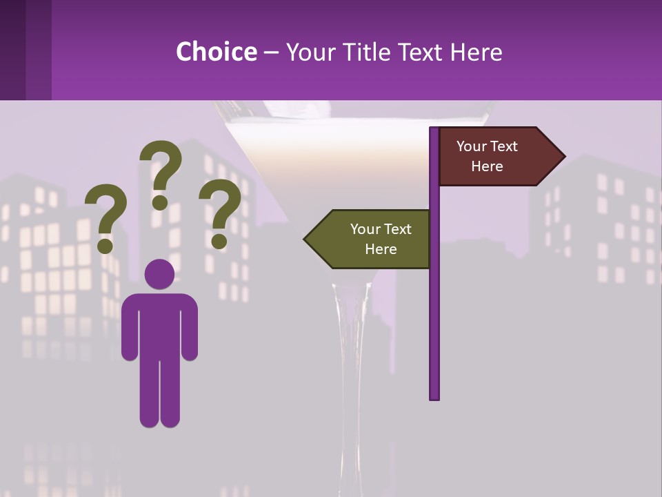 Standing Pensioner Senior PowerPoint Template