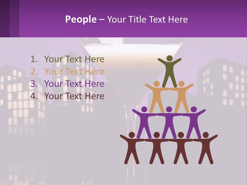 Standing Pensioner Senior PowerPoint Template