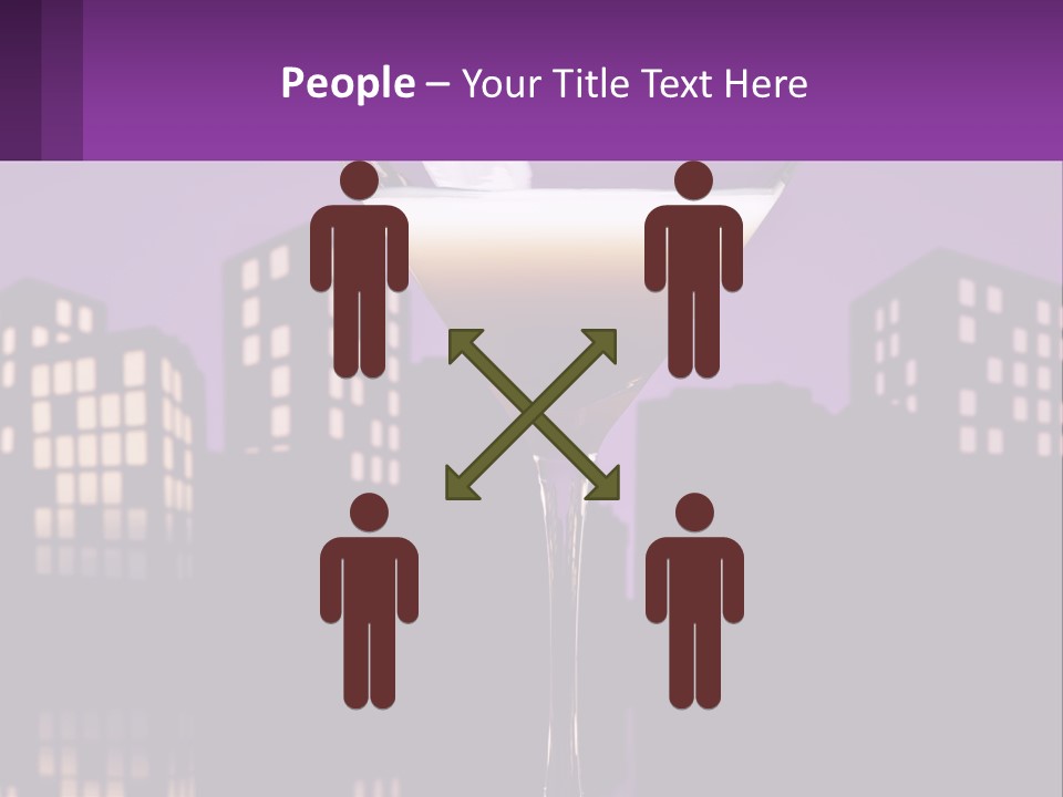 Standing Pensioner Senior PowerPoint Template