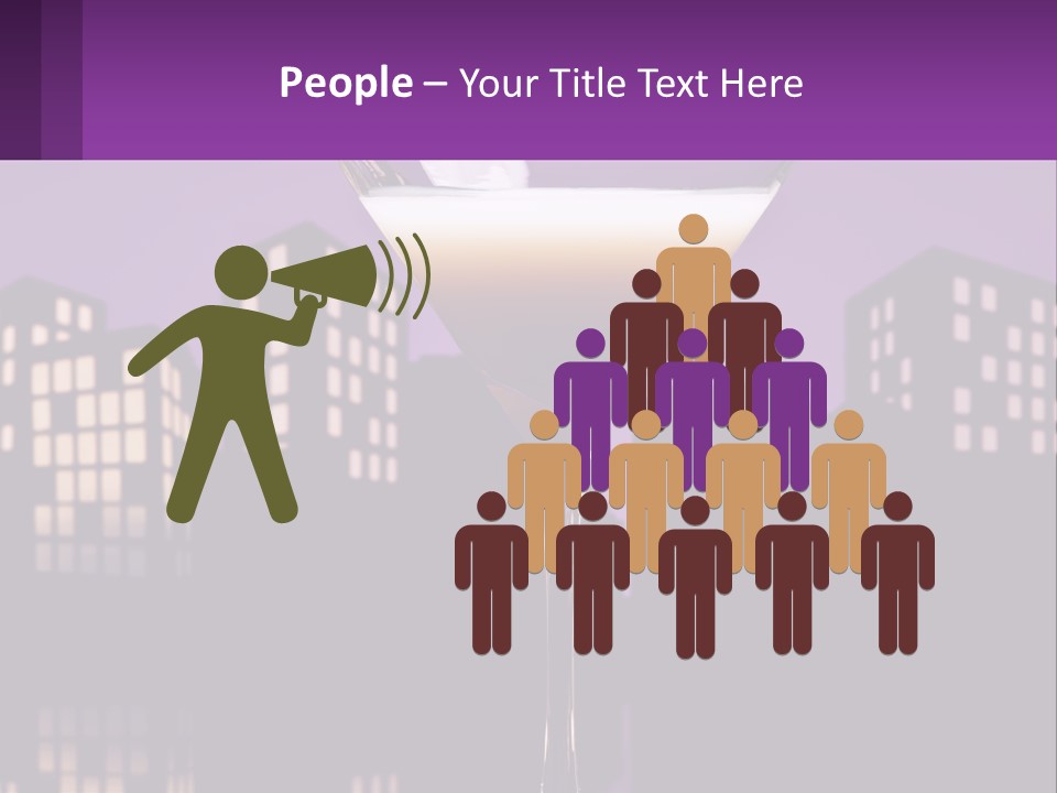 Standing Pensioner Senior PowerPoint Template