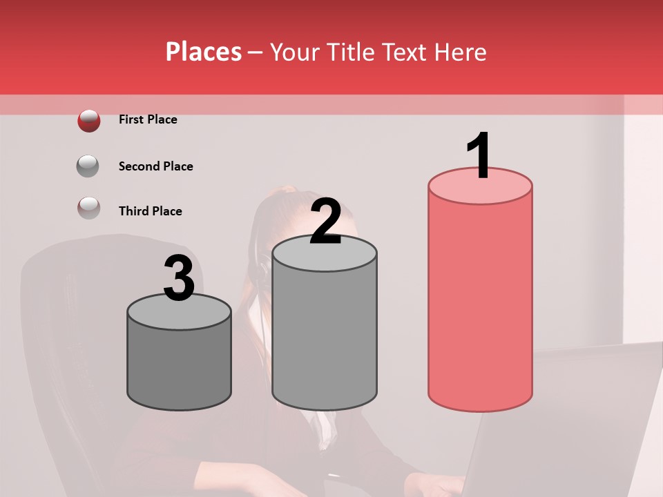 Elderly Senior Woman PowerPoint Template