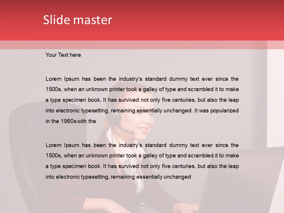 Elderly Senior Woman PowerPoint Template