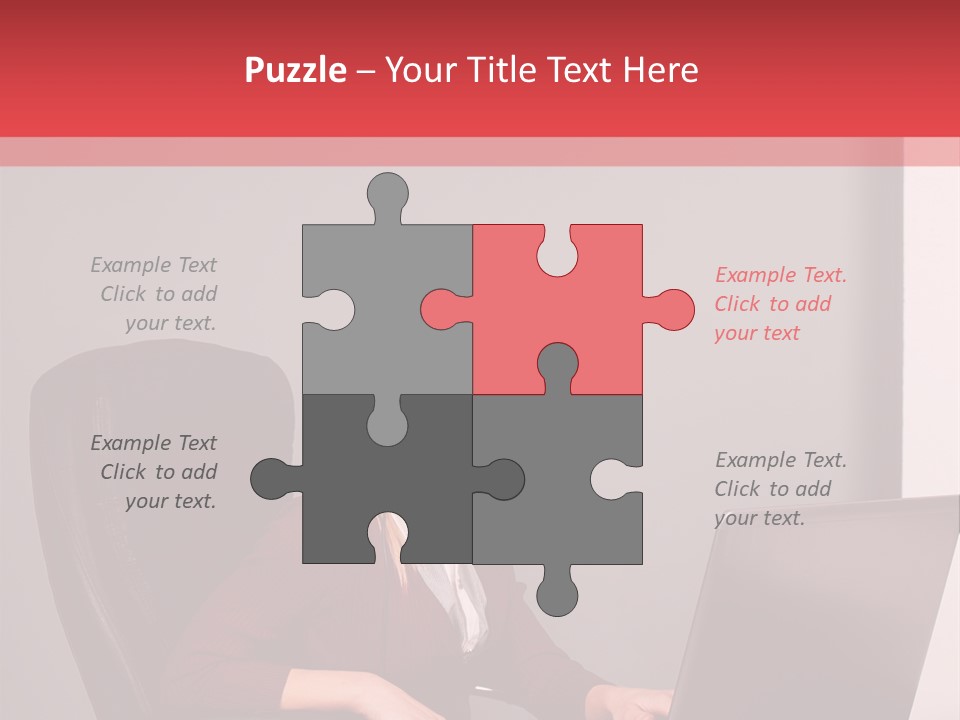 Elderly Senior Woman PowerPoint Template