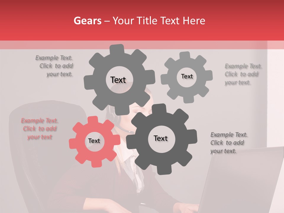 Elderly Senior Woman PowerPoint Template