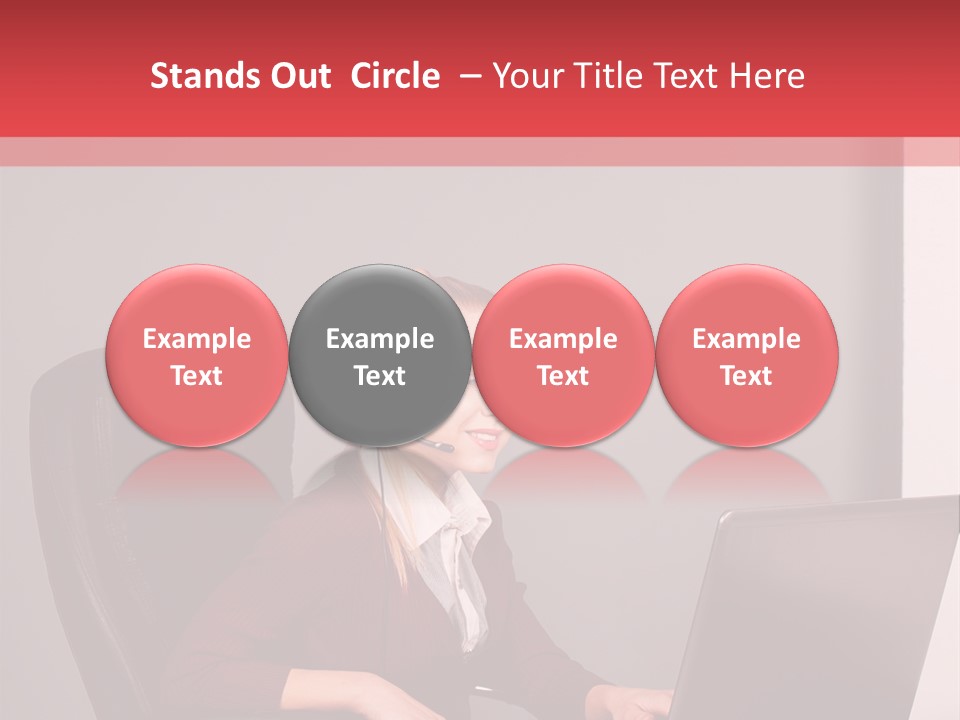 Elderly Senior Woman PowerPoint Template