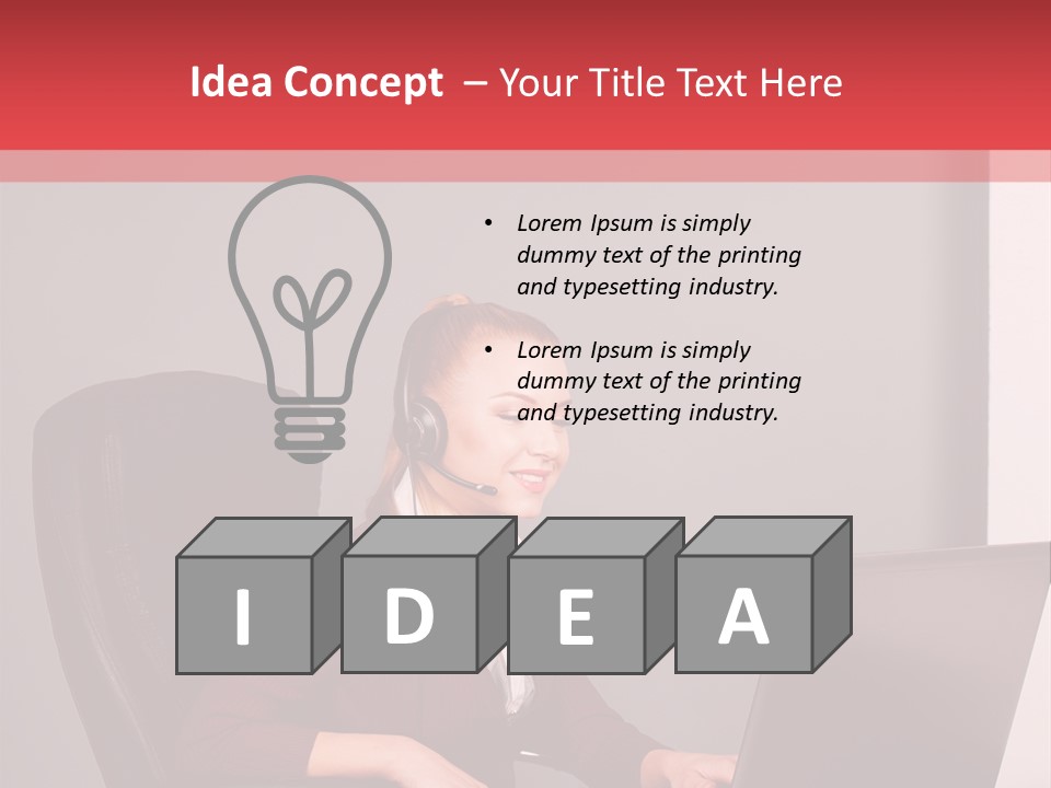 Elderly Senior Woman PowerPoint Template