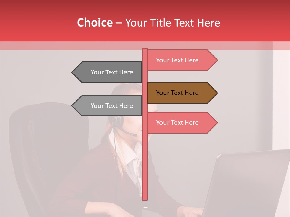 Elderly Senior Woman PowerPoint Template