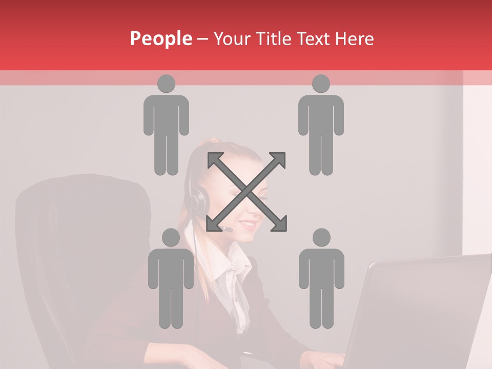 Elderly Senior Woman PowerPoint Template