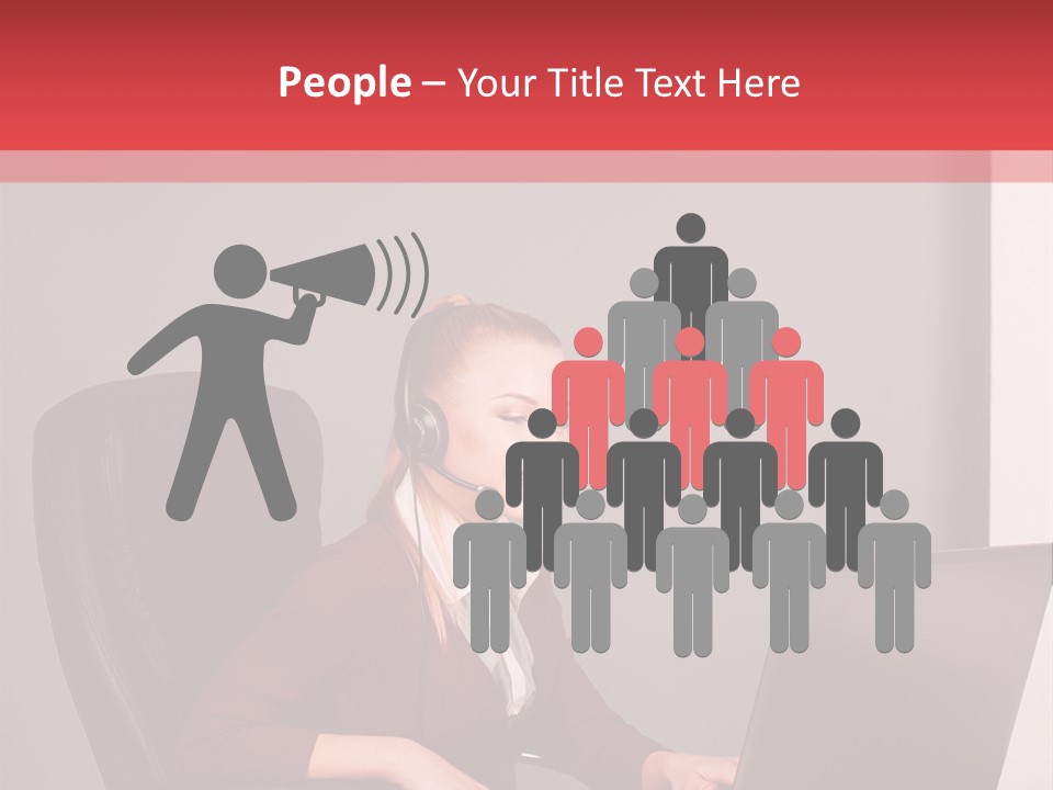 Elderly Senior Woman PowerPoint Template