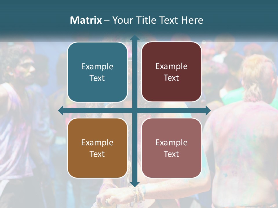 Caucasian Wave Peaceful PowerPoint Template