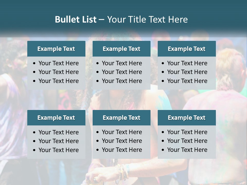 Caucasian Wave Peaceful PowerPoint Template