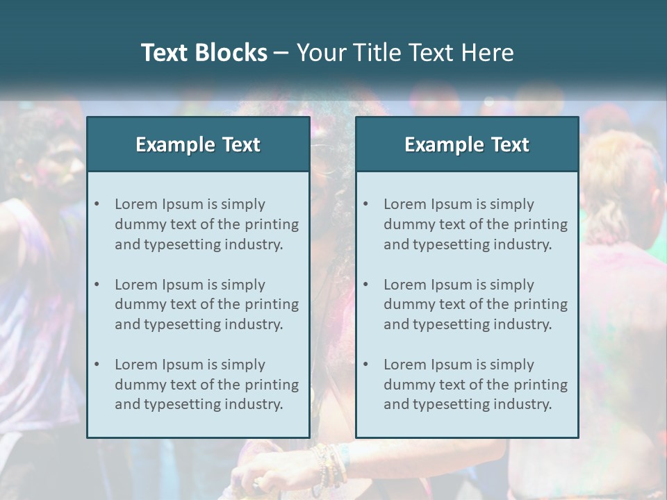 Caucasian Wave Peaceful PowerPoint Template