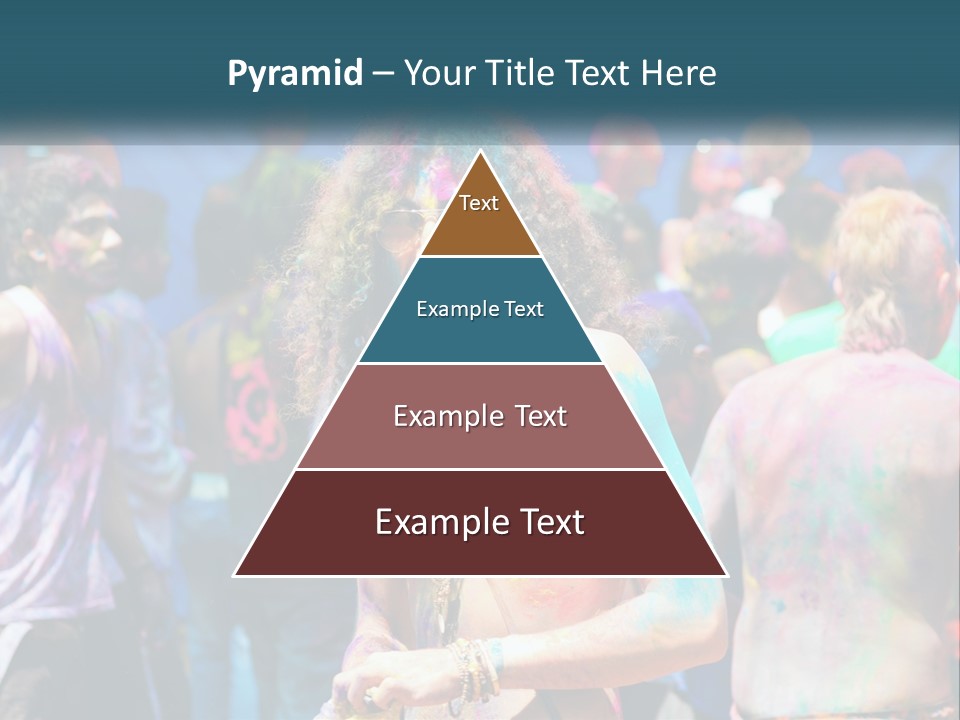 Caucasian Wave Peaceful PowerPoint Template