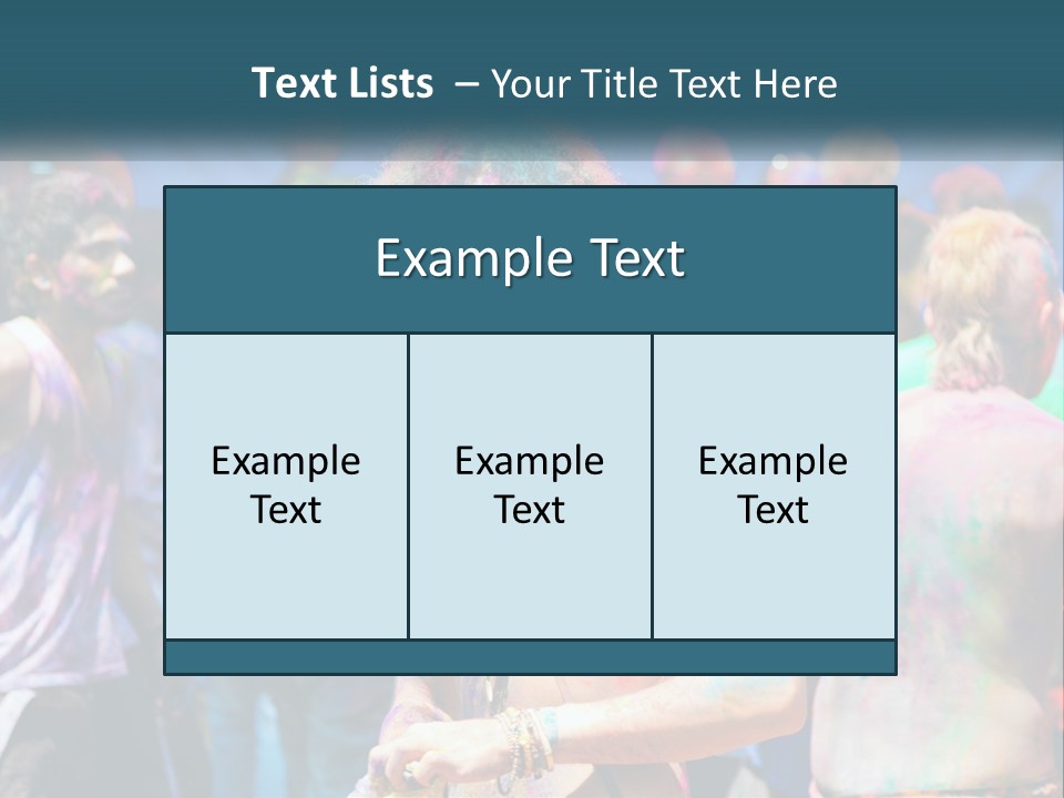 Caucasian Wave Peaceful PowerPoint Template