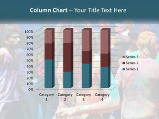 Caucasian Wave Peaceful PowerPoint Template