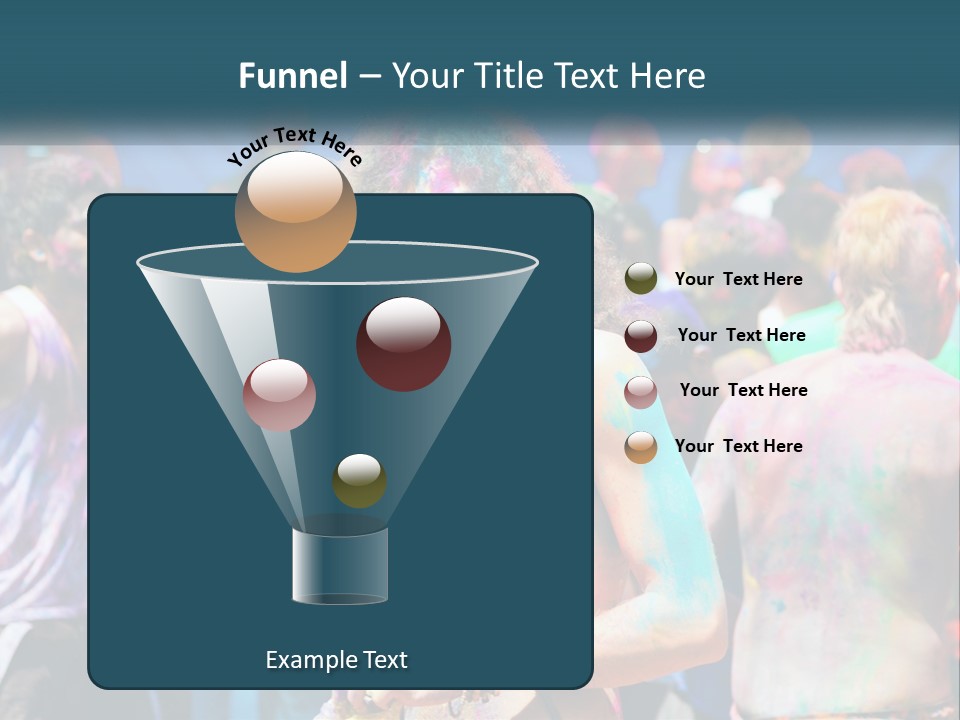 Caucasian Wave Peaceful PowerPoint Template