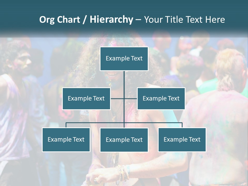 Caucasian Wave Peaceful PowerPoint Template