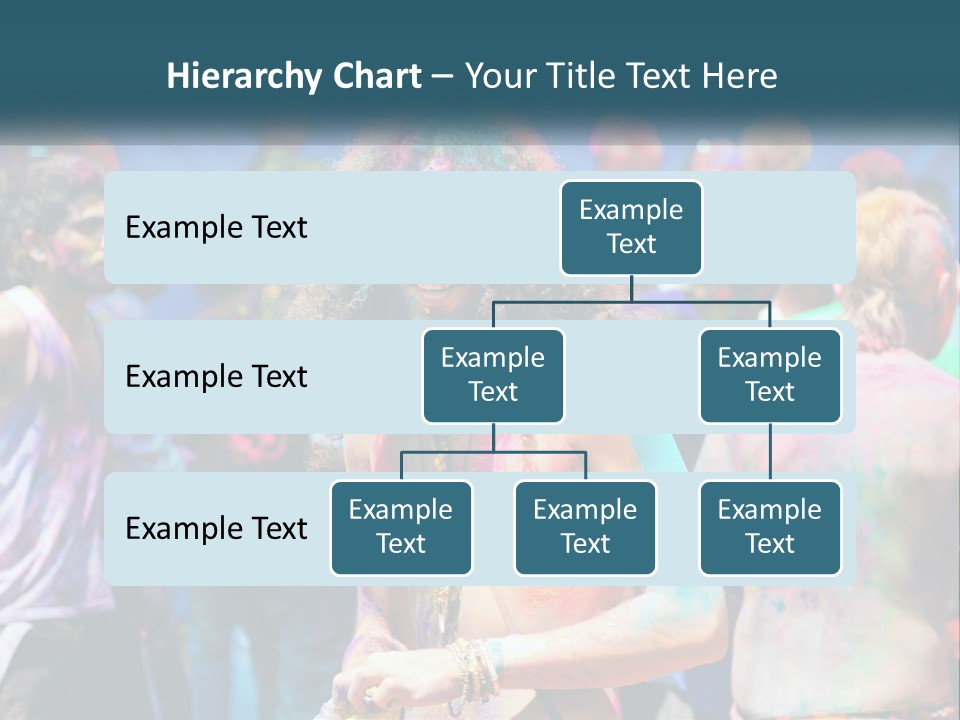 Caucasian Wave Peaceful PowerPoint Template