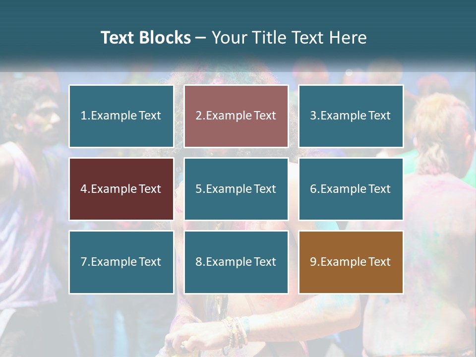 Caucasian Wave Peaceful PowerPoint Template