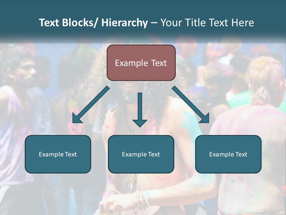 Caucasian Wave Peaceful PowerPoint Template
