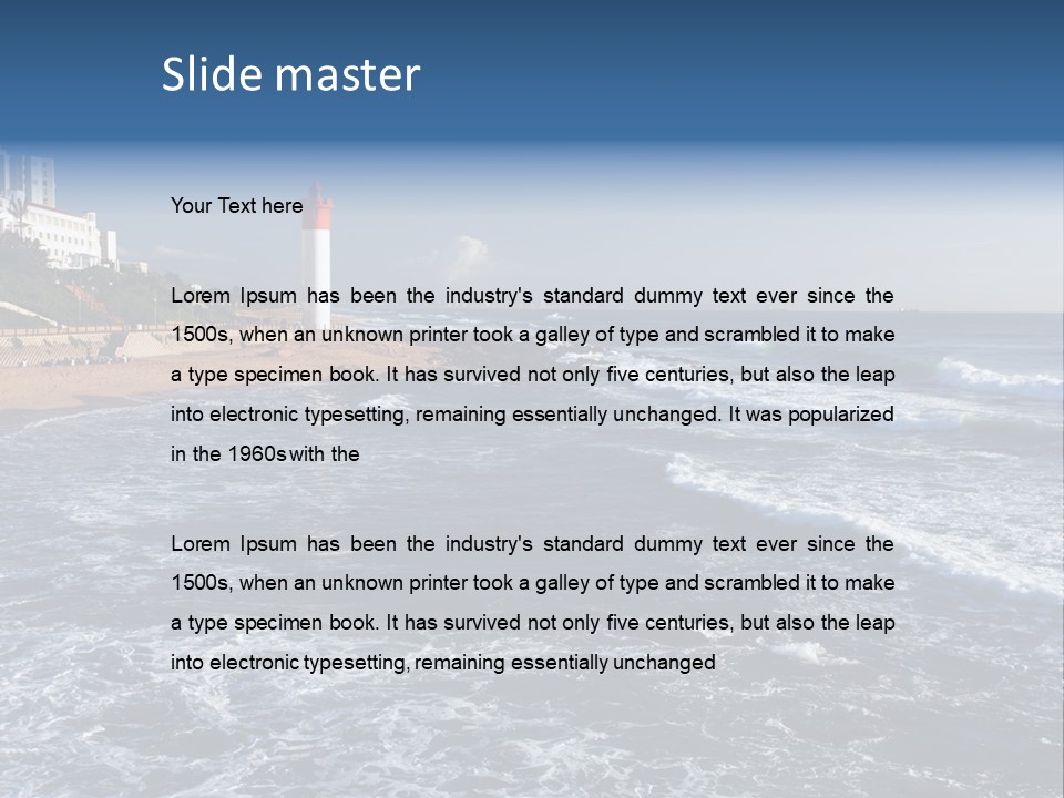 Sea Woman Ocean PowerPoint Template