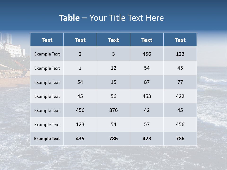 Sea Woman Ocean PowerPoint Template