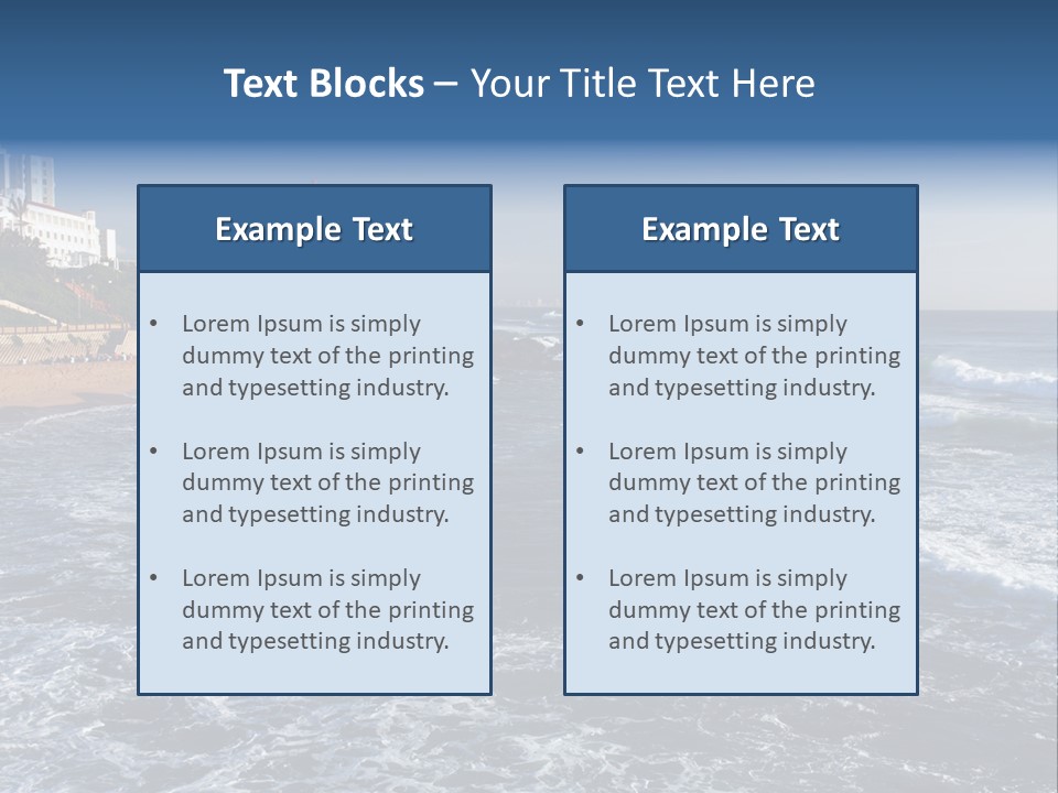 Sea Woman Ocean PowerPoint Template
