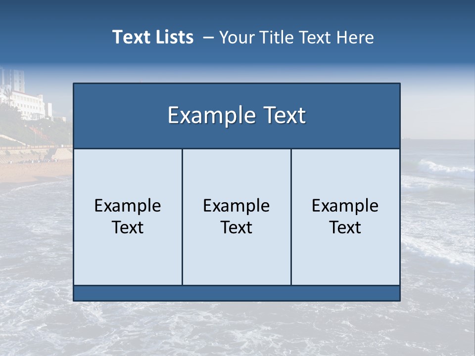 Sea Woman Ocean PowerPoint Template