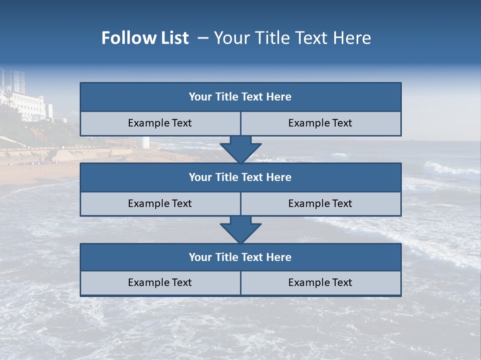 Sea Woman Ocean PowerPoint Template