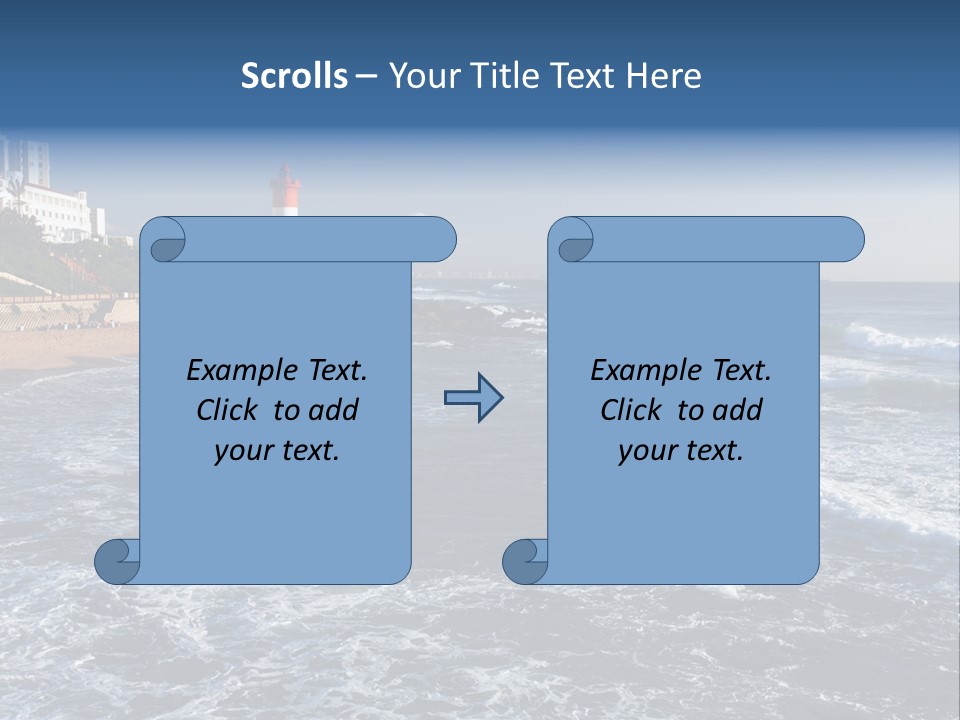 Sea Woman Ocean PowerPoint Template