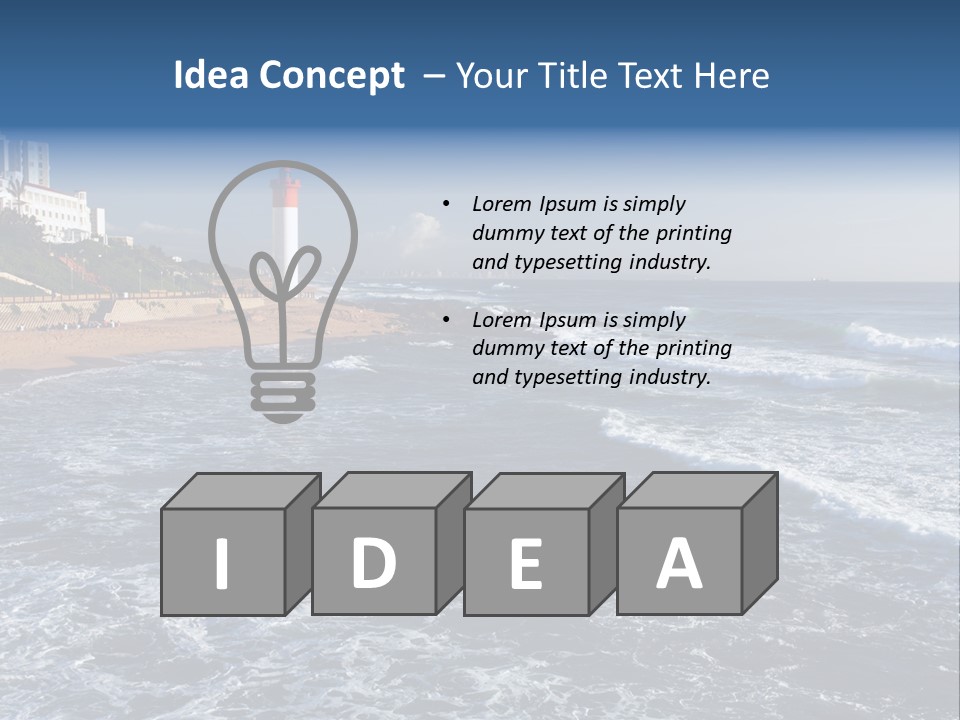 Sea Woman Ocean PowerPoint Template