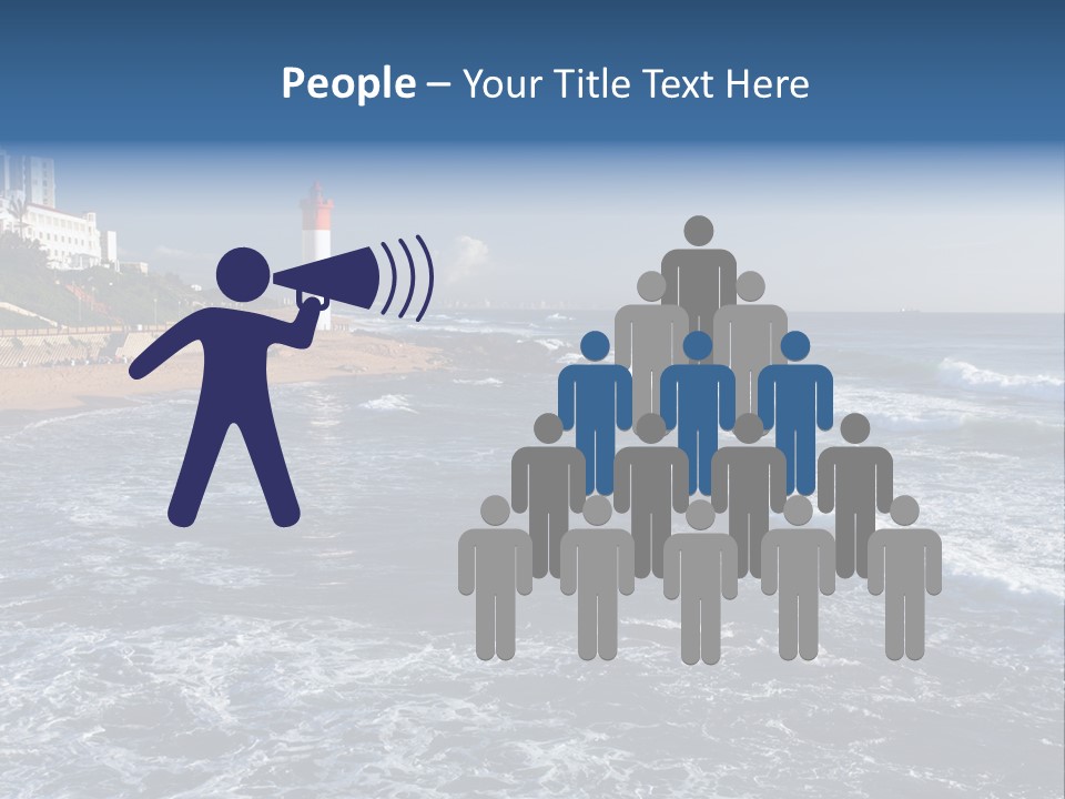 Sea Woman Ocean PowerPoint Template