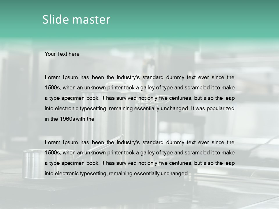 Sea Standing Sand PowerPoint Template