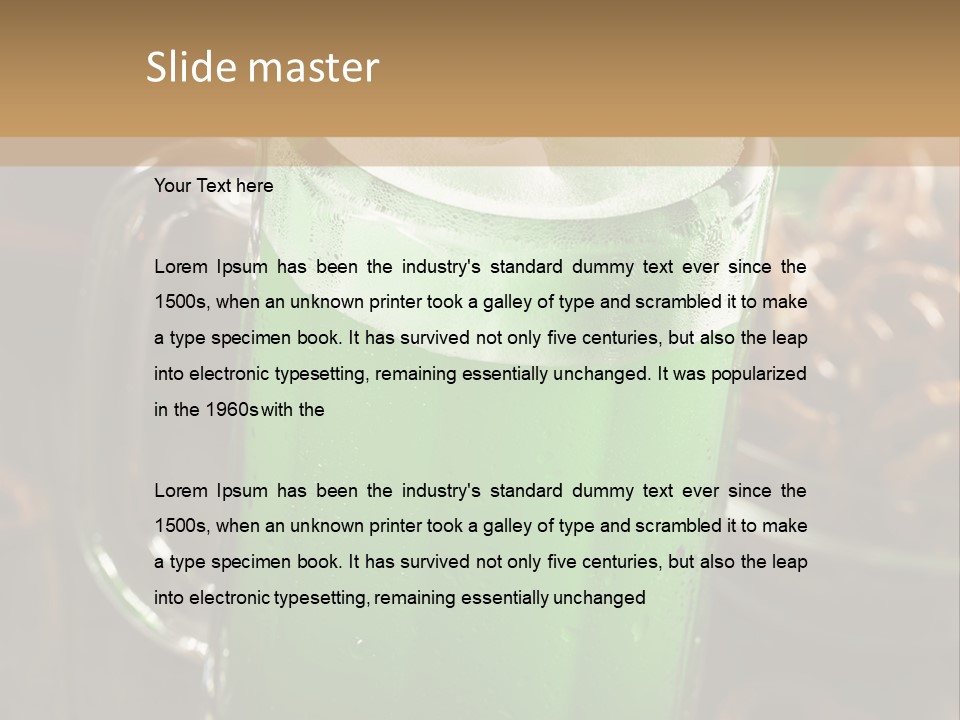 Caucasian Calm Coastal PowerPoint Template