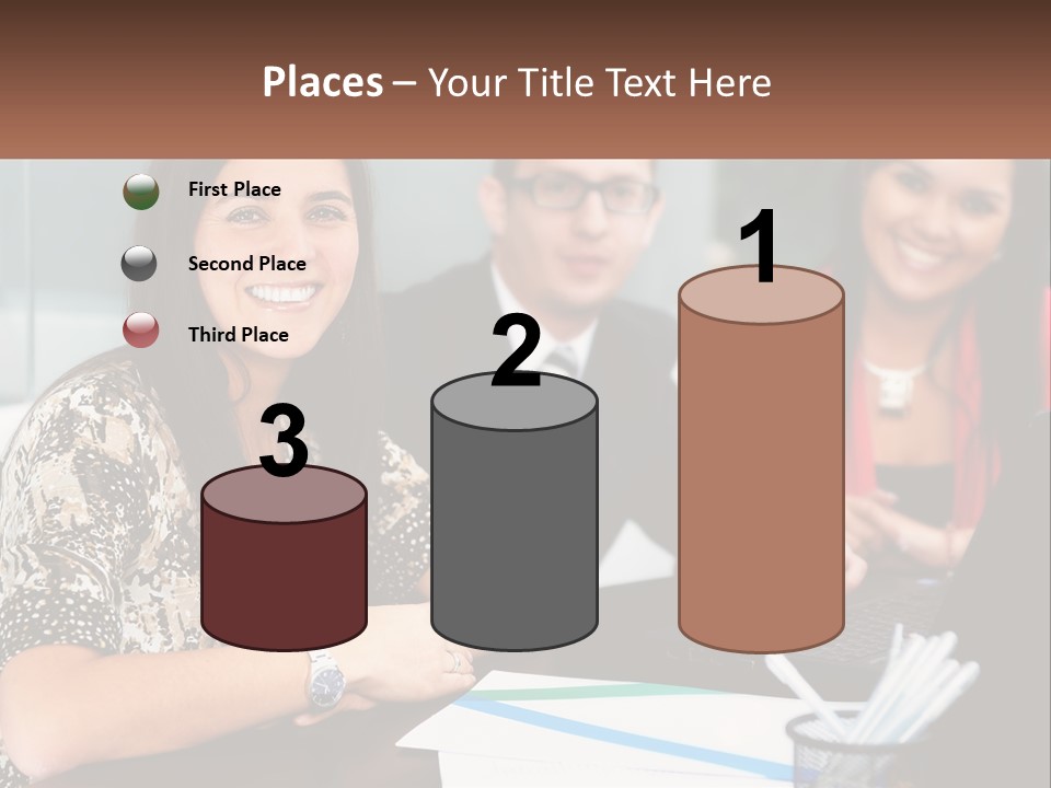 Peaceful Pensioner Standing PowerPoint Template