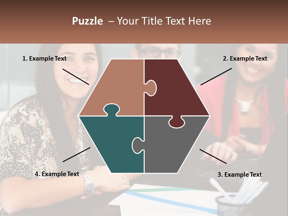 Peaceful Pensioner Standing PowerPoint Template